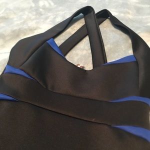 Cross Back Fitted Dress